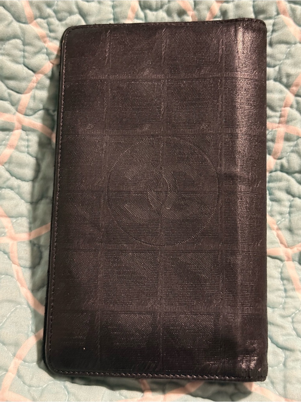 Black leather Chanel Wallet